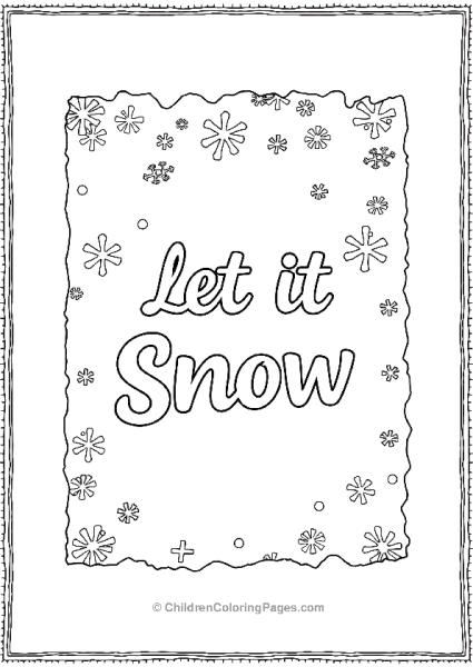 Let It Snow Free PDF Printable