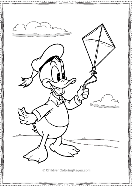 Louie Holding A Kite Free PDF Printable