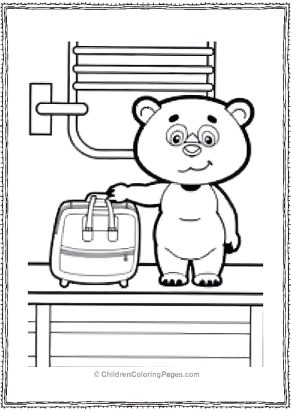 Masha And The Bear Going On Vacation Scaled Free PDF Printable