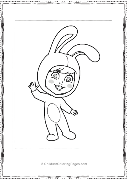 Masha In A Bunny Costume Free PDF Printable