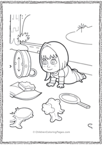 Masha Plays Hide And Seek Scaled Free PDF Printable