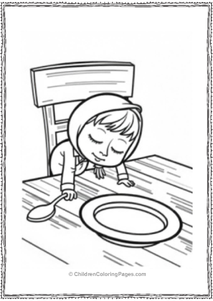 Masha Saying Grace Before A Meal Free PDF Printable