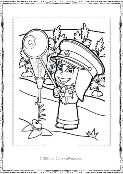 Masha The Butterfly Hunter Free PDF Printable