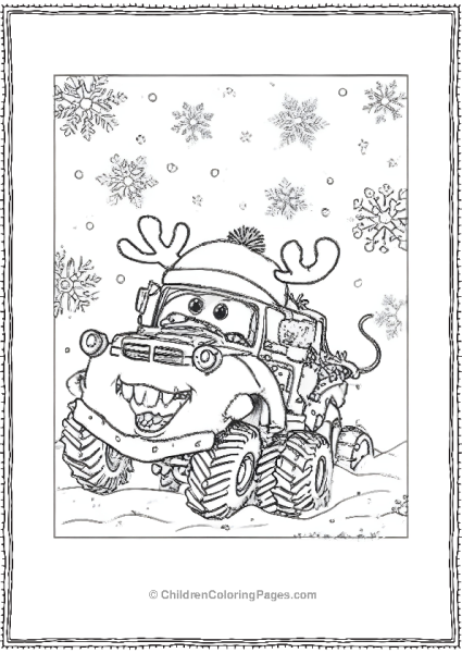 Mater With Christmas Lights Free PDF Printable