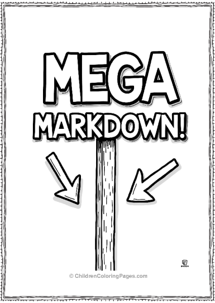 Mega Markdown Sign Black Friday Sale Free PDF Printable