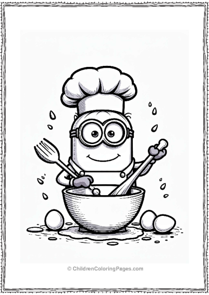 Minion Chef Baking Free PDF Printable