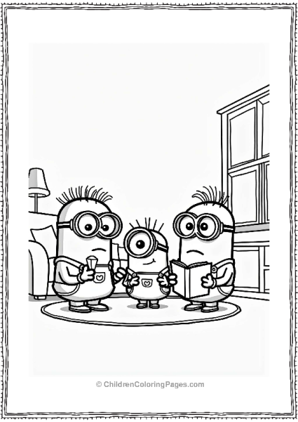 Minion Family At Home Free PDF Printable