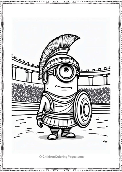 Minion Gladiator In Ancient Rome Free PDF Printable
