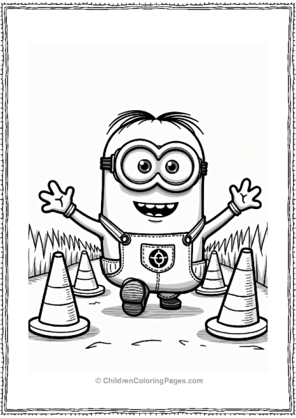 Minion Navigating Obstacle Course Free PDF Printable