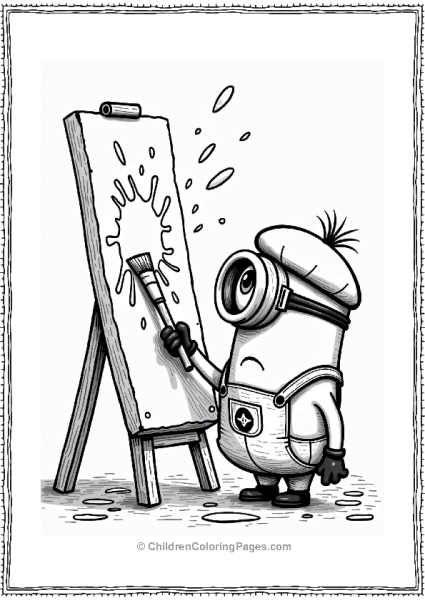Minion Painting Fun Free PDF Printable