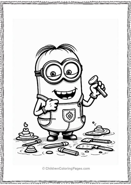 Minion Sculpting A Funny Figure Free PDF Printable