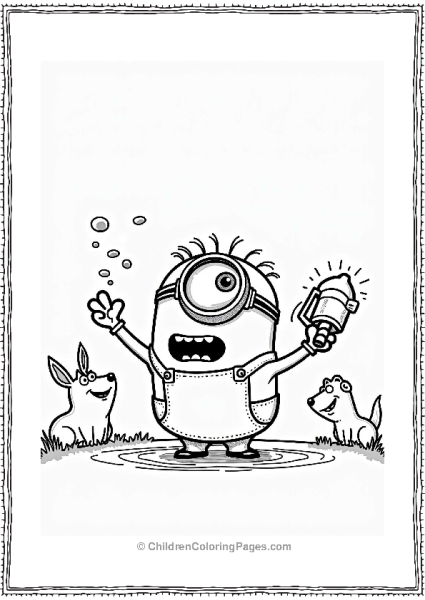 Minion With Water Squirting Gadget Free PDF Printable