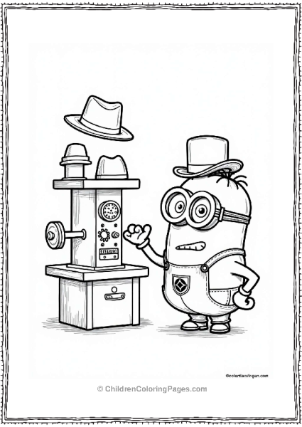 Minion’s Silly Hat Machine Free PDF Printable