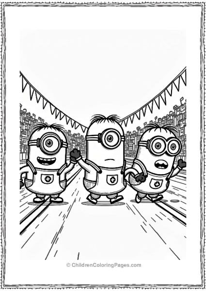 Minions Relay Race Fun Free PDF Printable