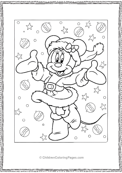 Minnie In The Snow Free PDF Printable