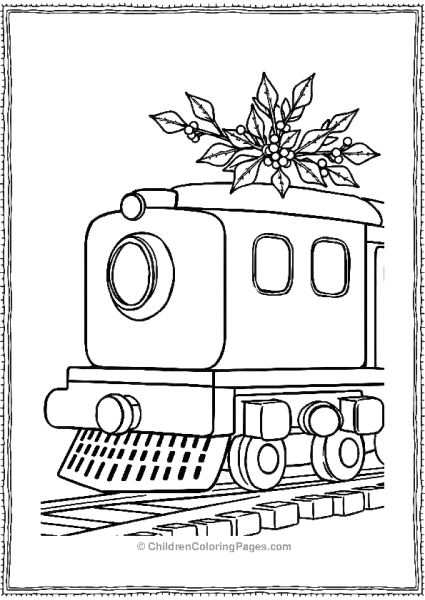 Mistletoe Decorating A Train Free PDF Printable