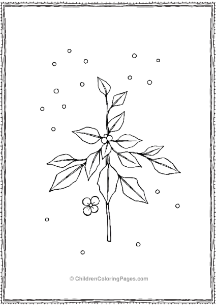 Mistletoe With Tiny Bubbles Free PDF Printable