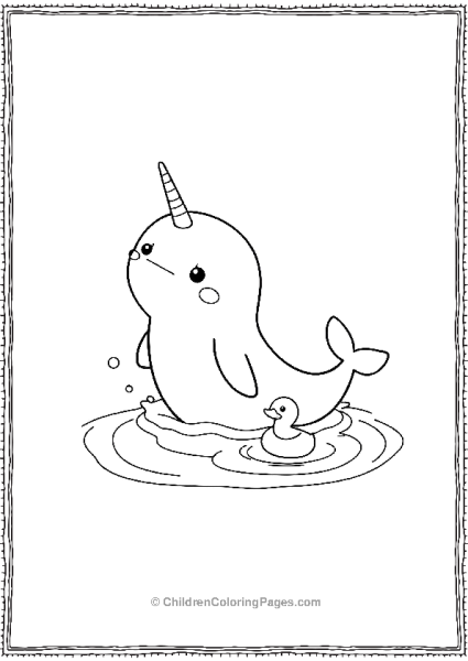 Narwhal Making A Splash Free PDF Printable