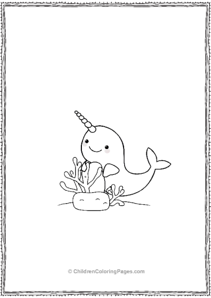 Narwhal Playing Hide And Seek Free PDF Printable