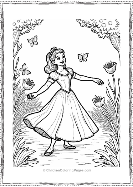 Nutcracker Clara Dancing With Sugar Plum Fairy Free PDF Printable