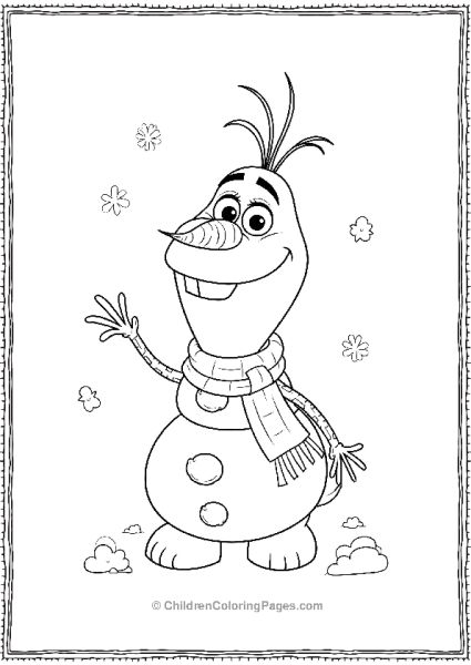 Olaf With Carrot Nose Free PDF Printable