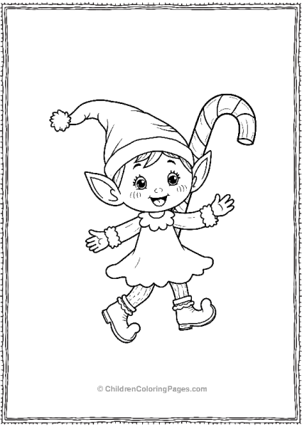 Ornament Dancing Elf Free PDF Printable