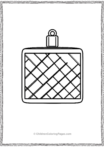 Ornament With Thick Diagonal Lines Free PDF Printable