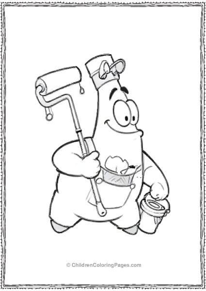 Patrick Going For A Paint Job Free PDF Printable