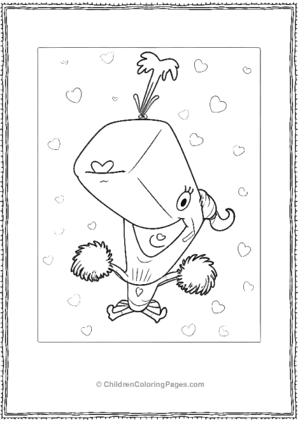 Pearl Krabs Practicing Her Cheerleading Routine  Free PDF Printable