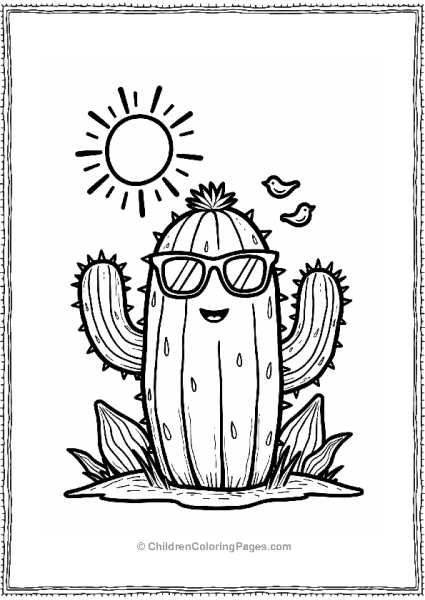 Plants Vs Zombies Cactus In The Sunshine Free PDF Printable