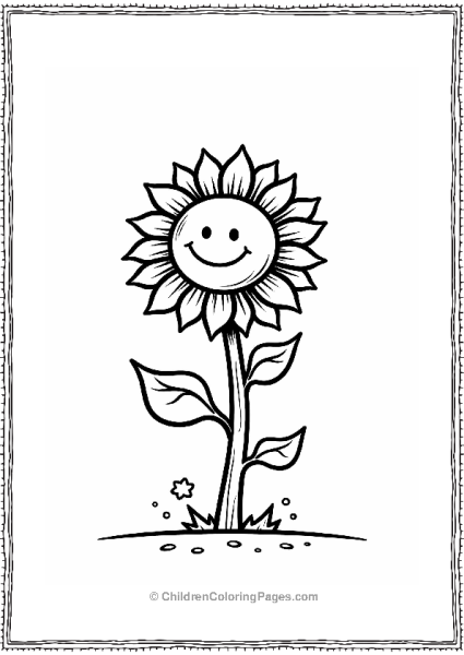 Plants Vs Zombies Sunflower Sprouting From The Soil Free PDF Printable