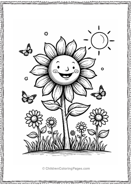 Plants Vs Zombies Sunny Sunflower Gathering In The Garden Free PDF Printable