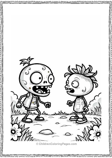 Plants Vs Zombies Zombie Standoff In The Garden Free PDF Printable