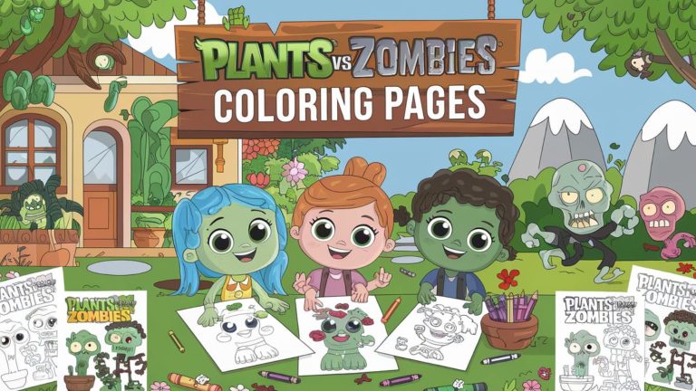 Plants Vs Zombies Coloring Pages