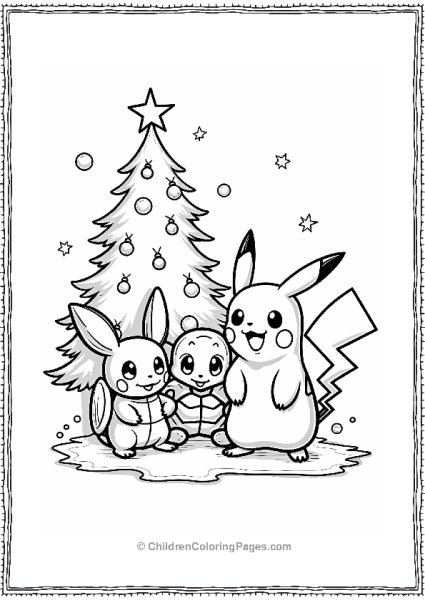 Pokémon Christmas Fun With Friends Free PDF Printable