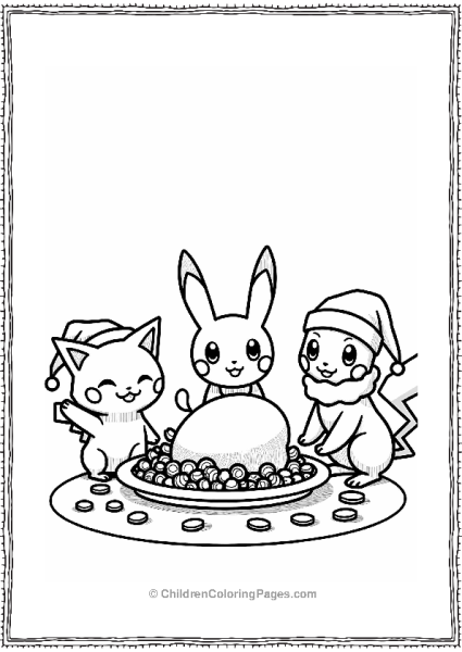 Pokémon Christmas Gathering Free PDF Printable