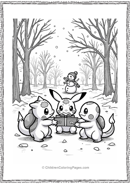 Pokémon Christmas Gift Exchange Free PDF Printable