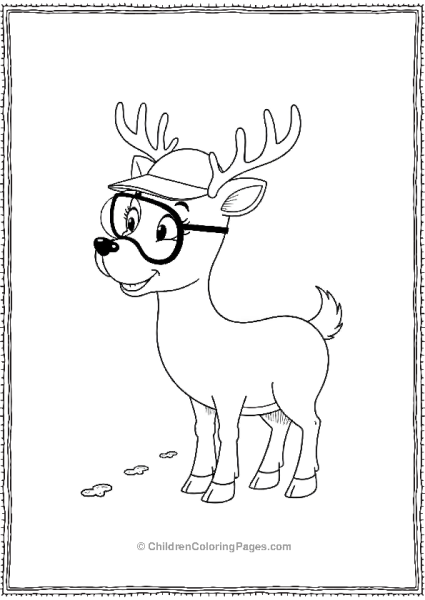 Reindeer Detective With Magnifying Glass Free PDF Printable