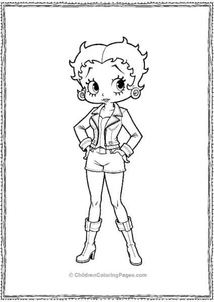 Rock Star Betty Boop Free PDF Printable