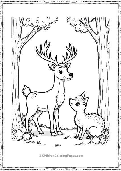 Rudolph And The Woodland Creature Free PDF Printable