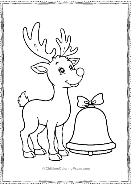 Rudolph With A Jingle Bell Free PDF Printable