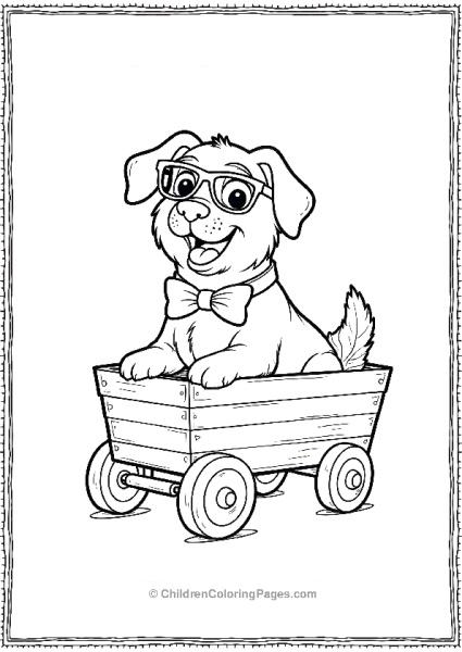 Saint Patrick’s Day Dog In A Wagon Free PDF Printable