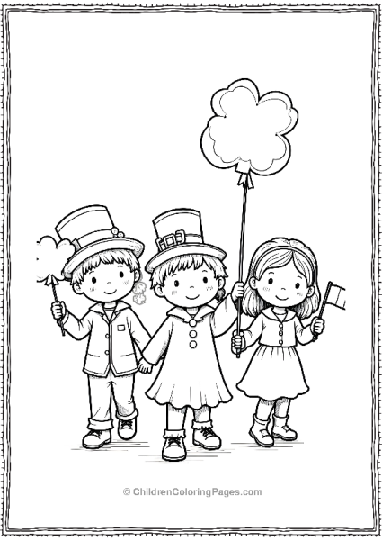 Saint Patrick’s Day Parade Children Free PDF Printable