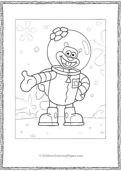 Sandy Showing The Way To Bikini Bottom Free PDF Printable