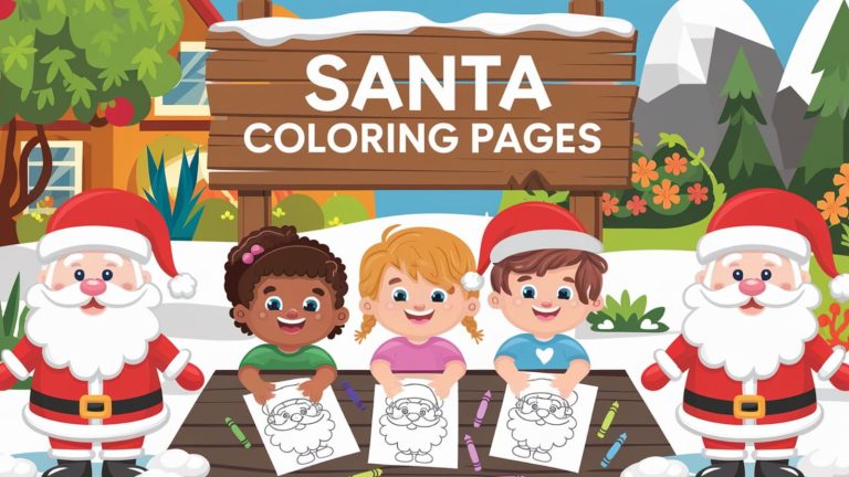 Santa Coloring Pages