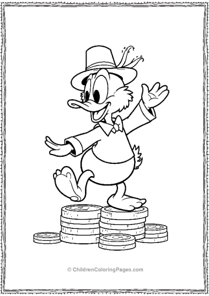 DuckTales Scrooge Dancing Free PDF Printable