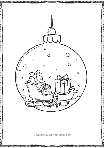 Sledge Ornament Free PDF Printable