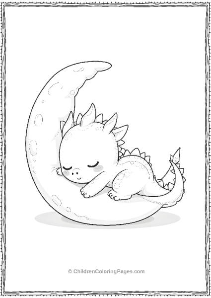 Sleeping Dragon On The Moon Free PDF Printable