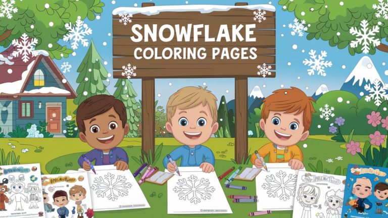 Snowflake Coloring Pages