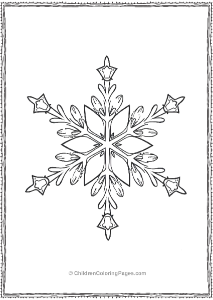 Snowflake Starshaped Free PDF Printable